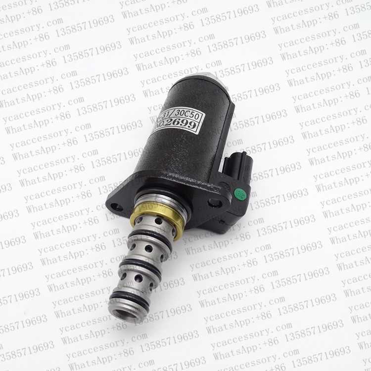 KDRDE5K-31/30C50-102 Excavator Hydraulic Pump Solenoid Valve SK200-8 YN35 V00052F1
